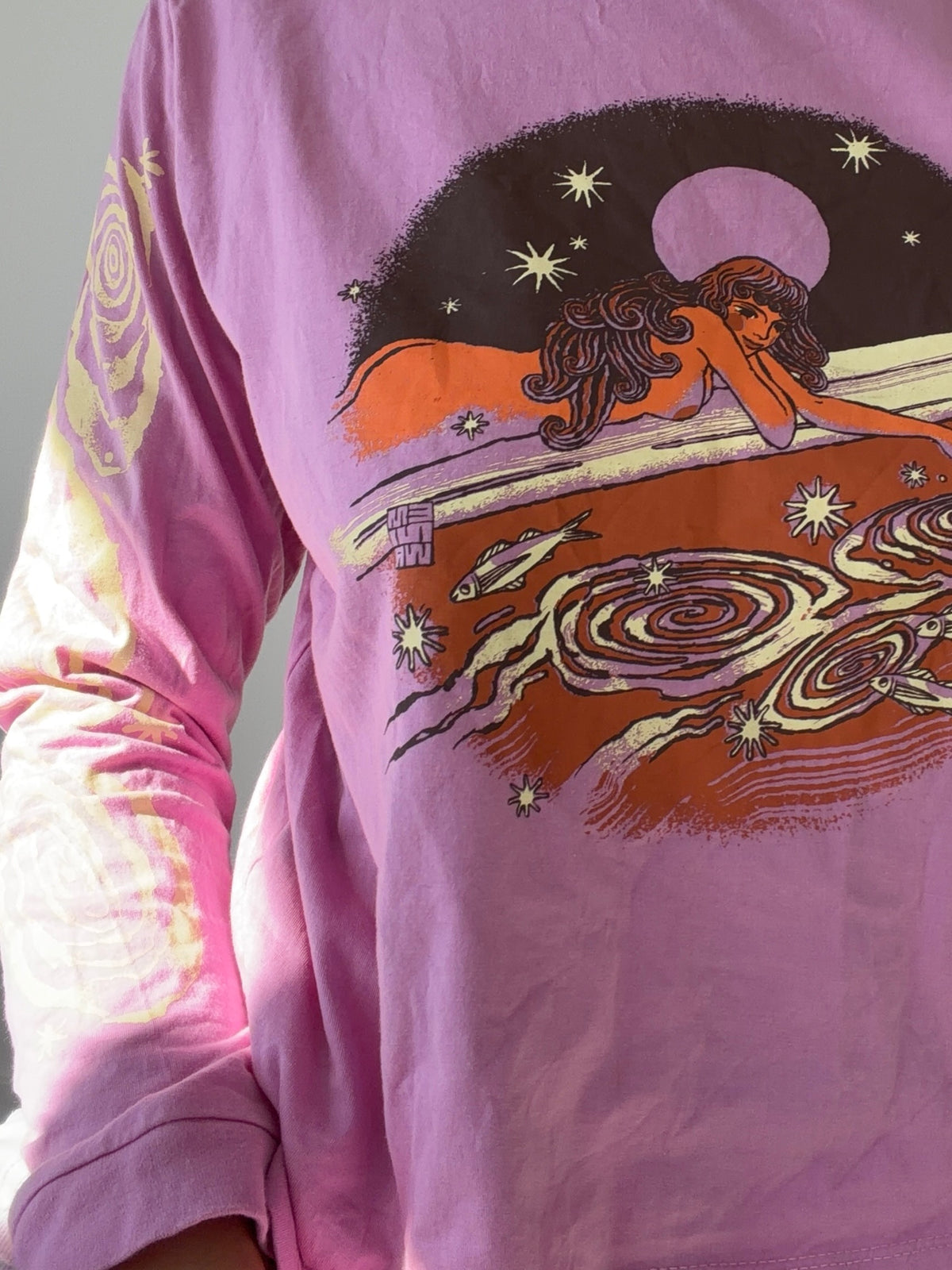 atmosea pink graphic long sleeve