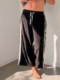 black terry towelling pants