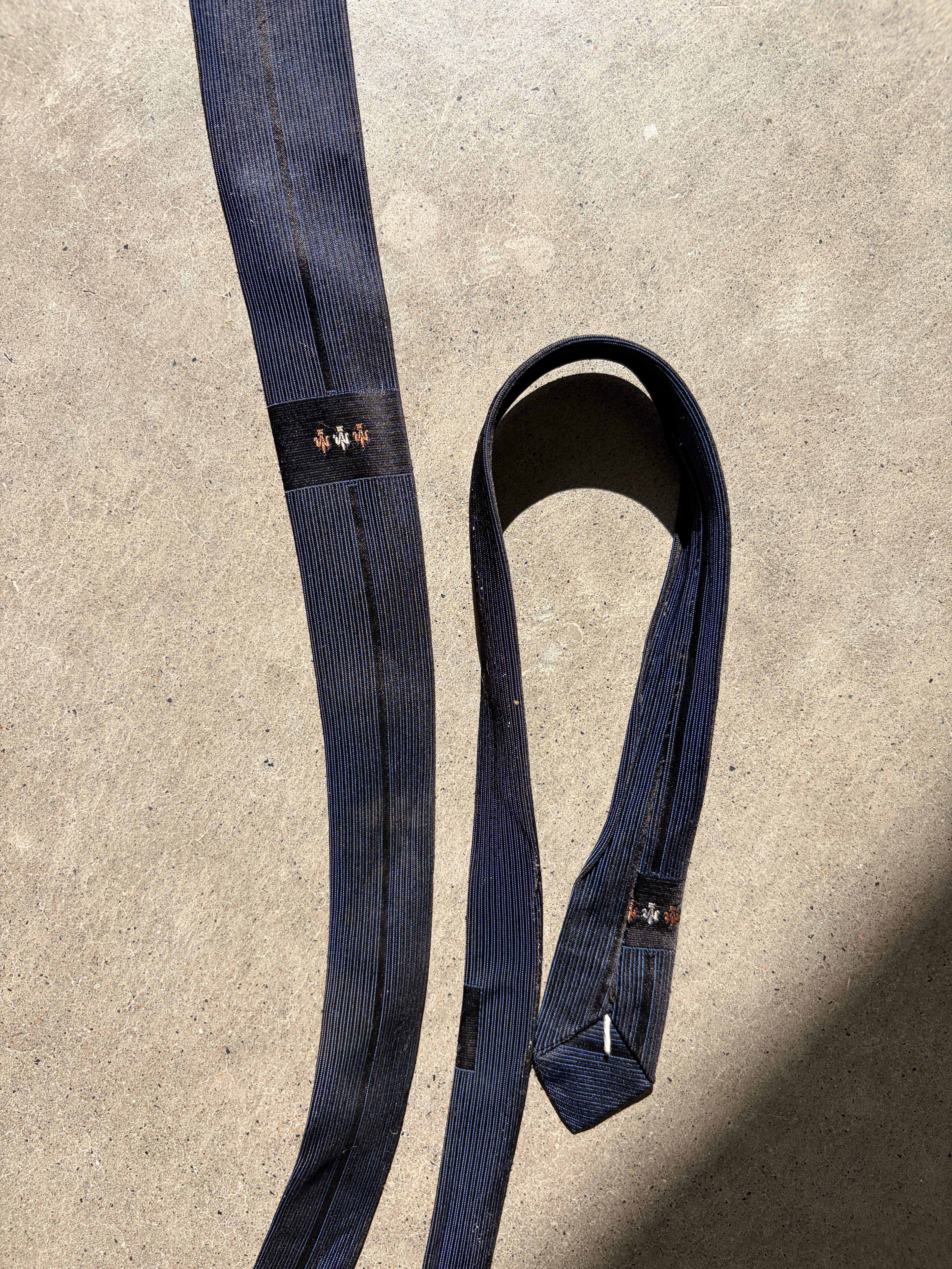 vintage navy tie