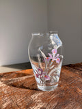 vintage crystal 'Iris' vase
