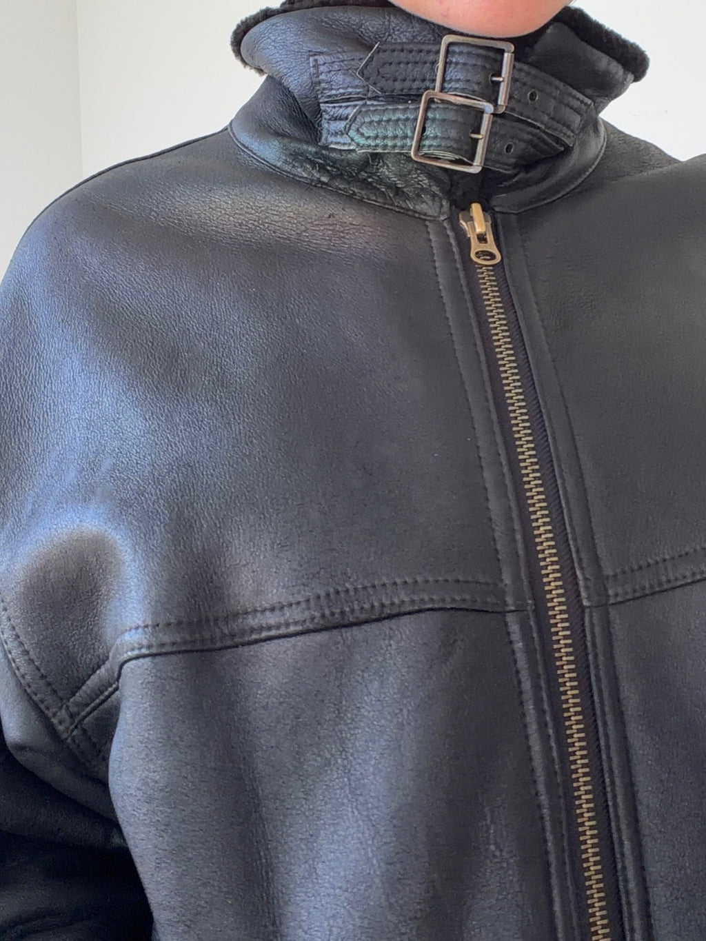 vintage leather jacket
