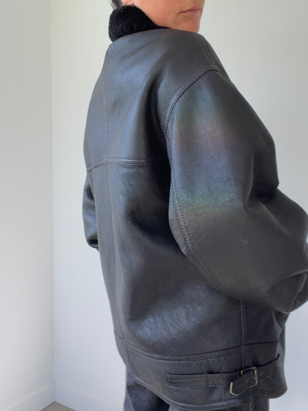 vintage leather jacket