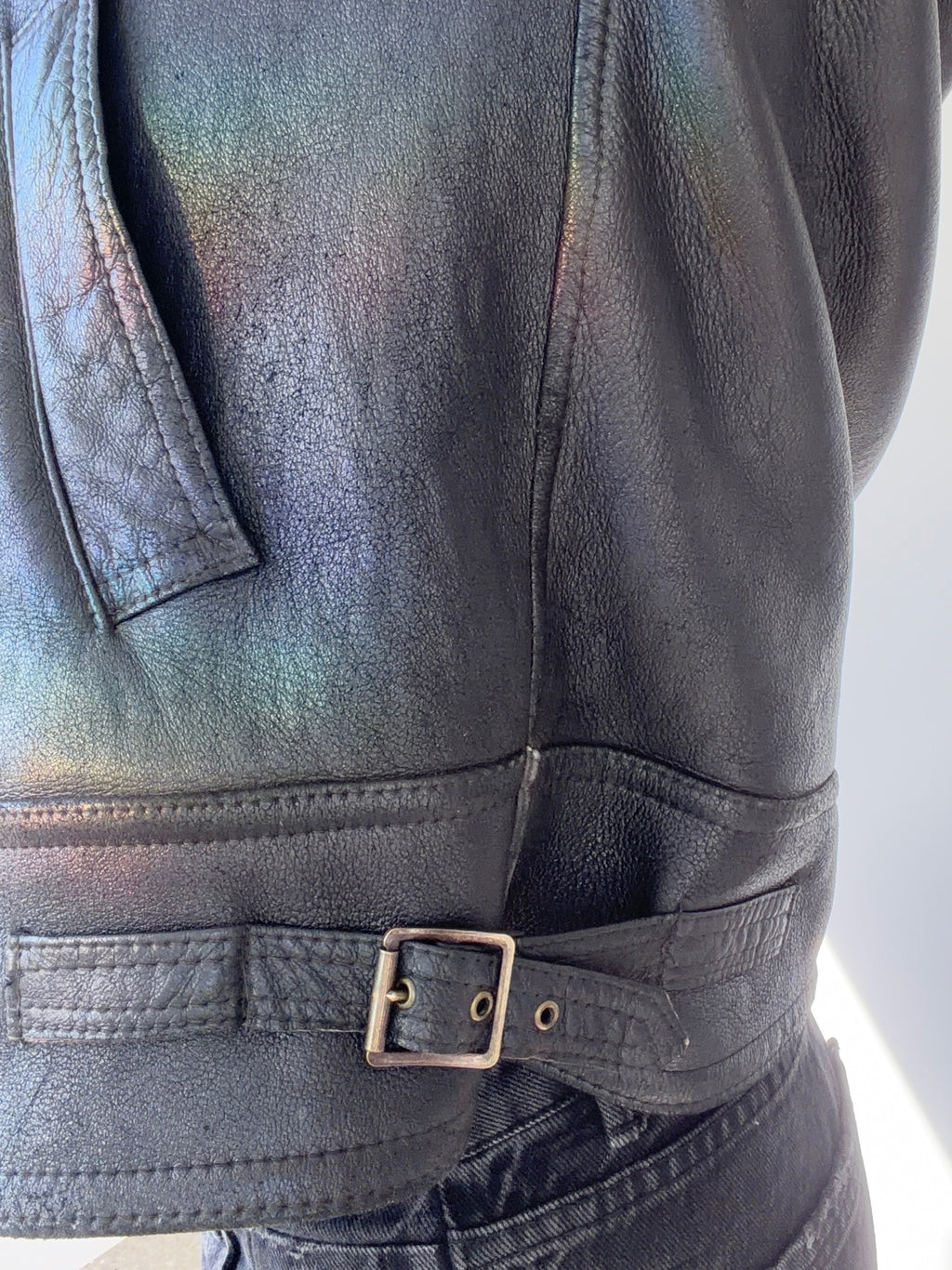 vintage leather jacket