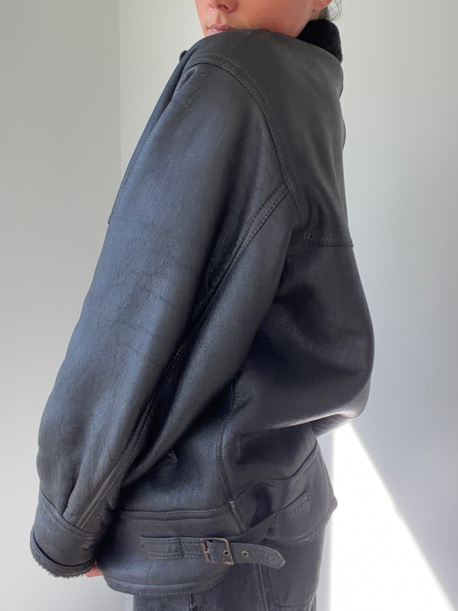 vintage leather jacket