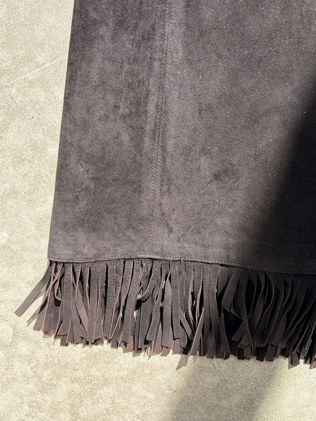 archival YSL suede dress