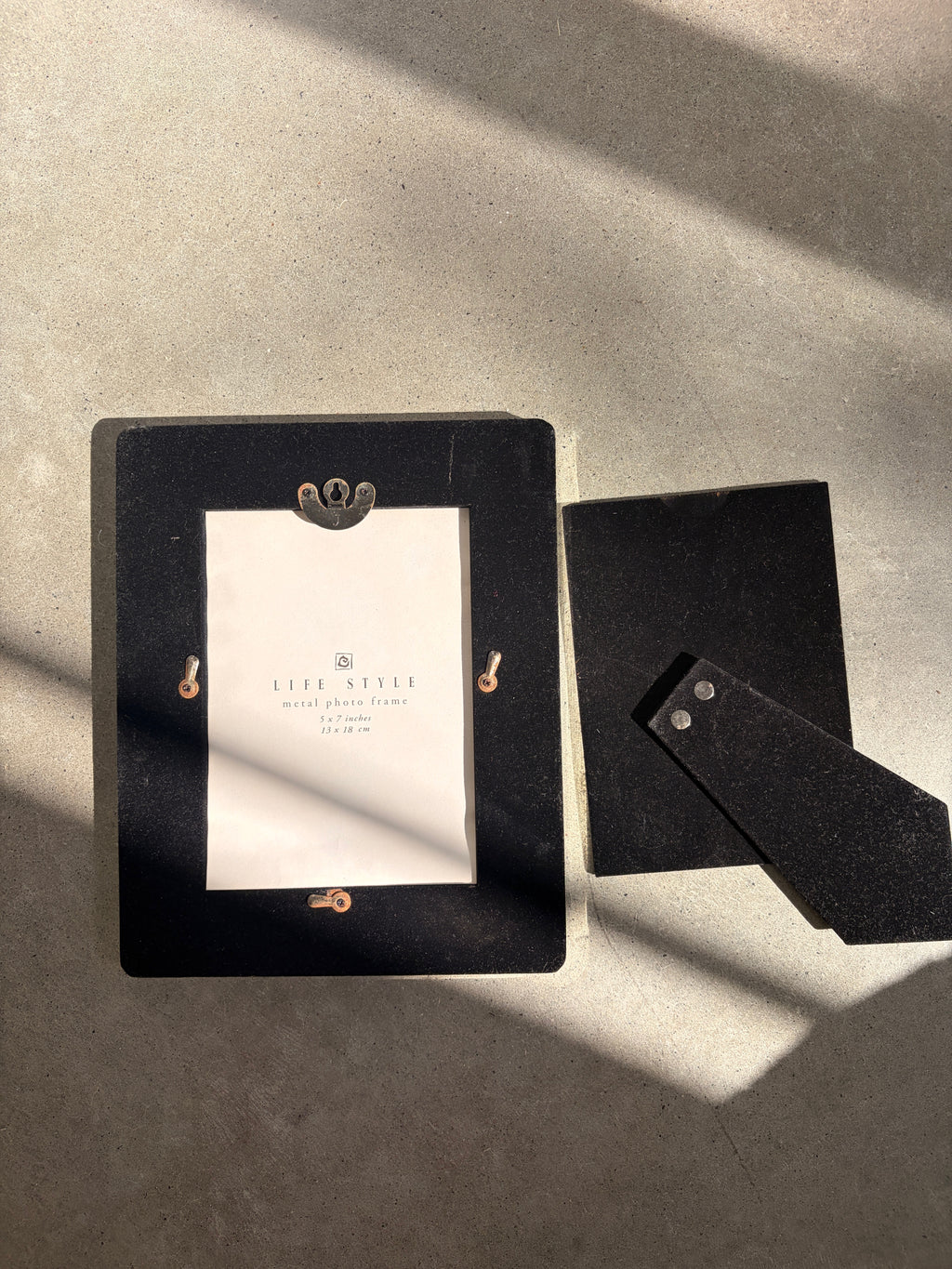 croc-embossed leather photo frame