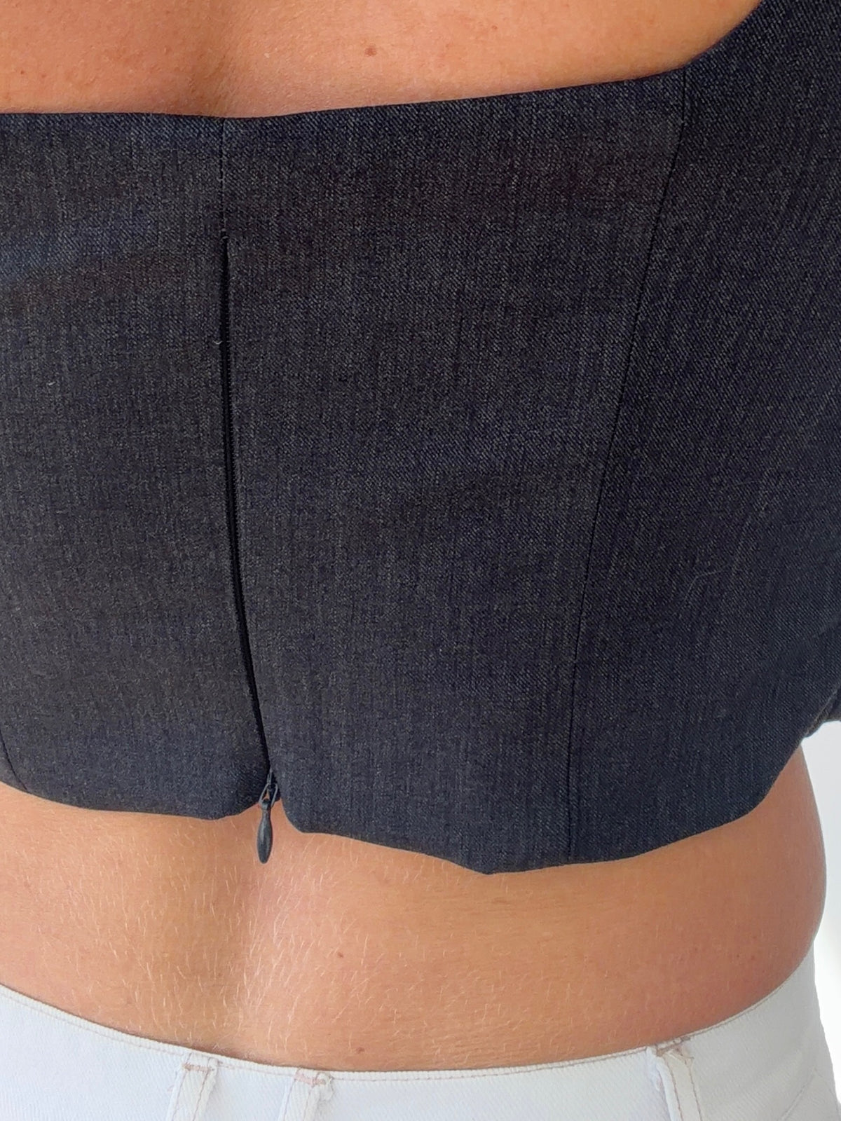 wool corset crop
