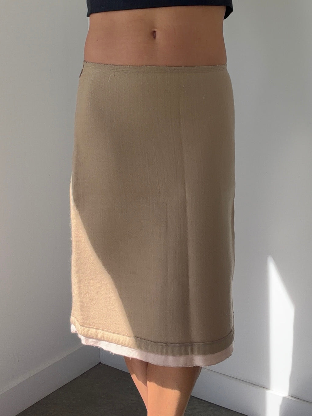 vintage prada wool skirt