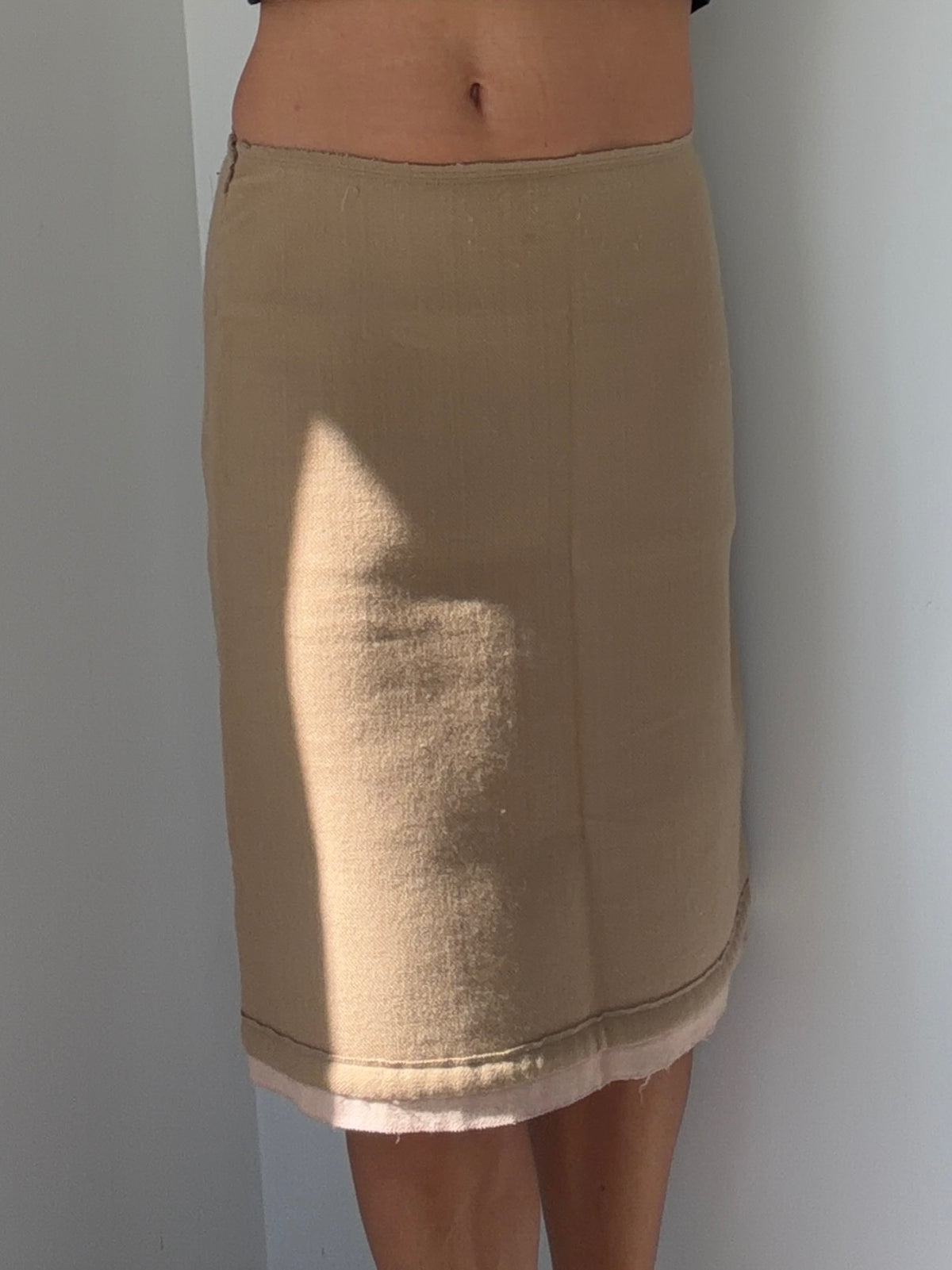 vintage prada wool skirt