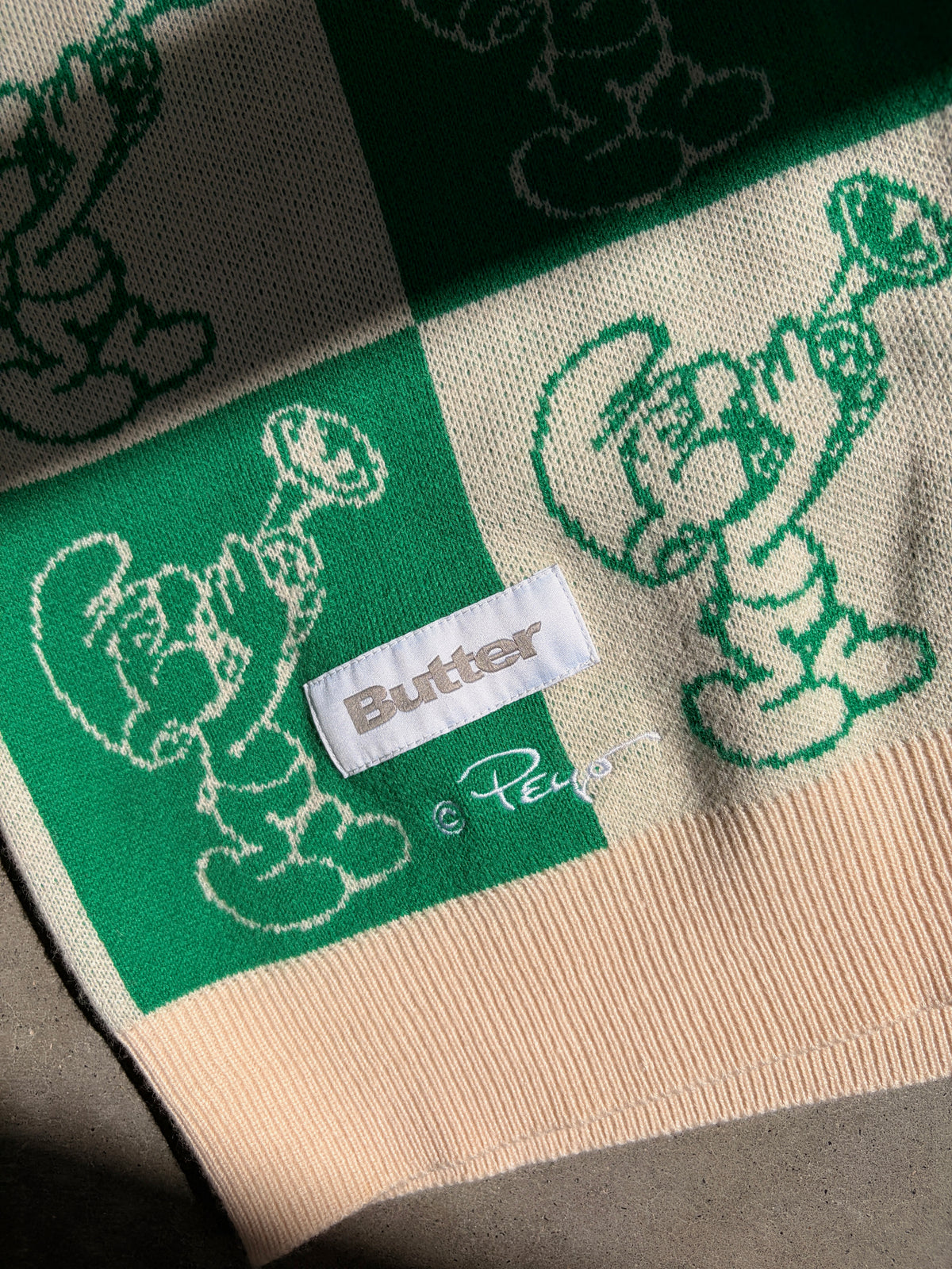 butter goods x the smurfs knit vest